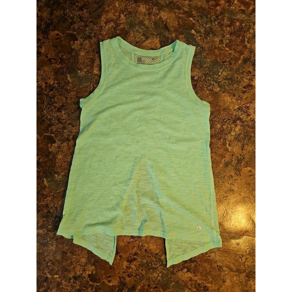 XERSION Tank Top Youth Size Large 14 Reg Fit Green Sleeveless Tank Slim Fit(B32)